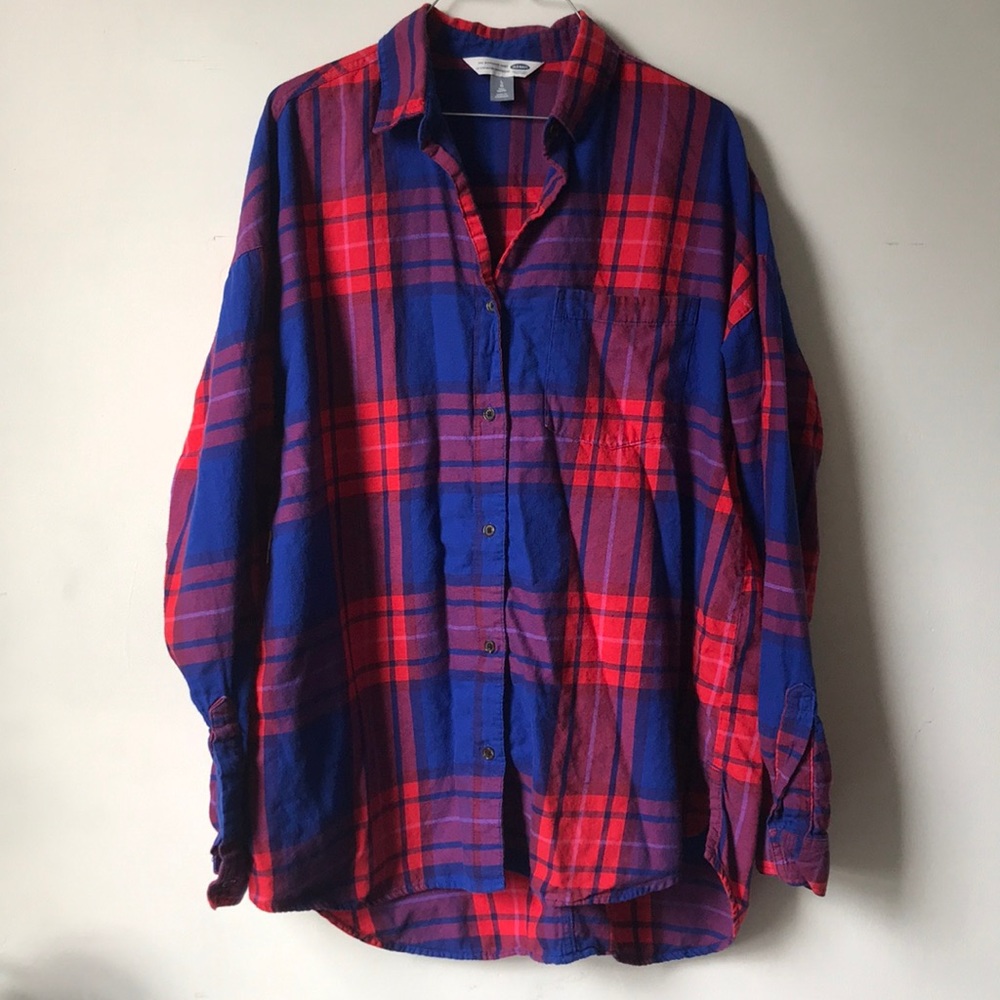 The boyfriend shirt plaid (L tall)